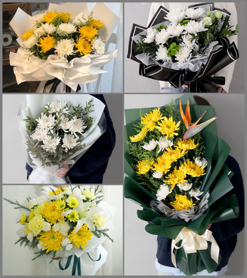 江苏南通海门市余东镇戴青山村白事花束代送